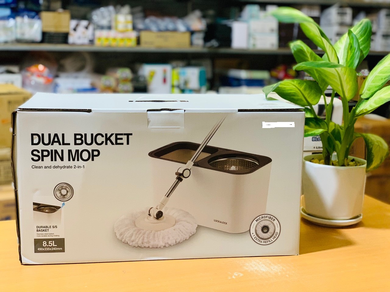 Bộ Chổi Lau Nhà Dual Bucket Cao Cấp ETM478 (lồng vắt inox) cam kết hàng chuẩn, y hình