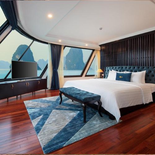 Voucher 2N1Đ Ngủ Đêm Trên Du Thuyền 5 sao Le Theatre Cruises Sang Trọng Tại Vịnh Hạ Long
