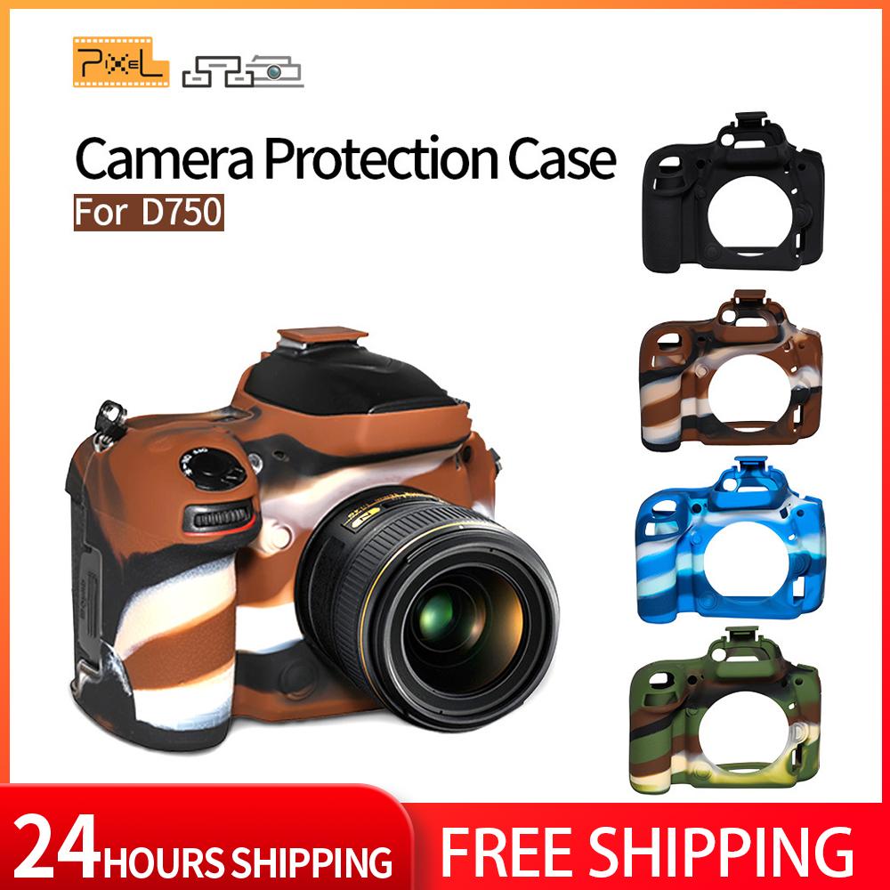 Máy ảnh pixel bảo vệ silicone silicon cover máy ảnh dslr nikon bảo vệ cho Nikon D750 Phụ kiện nhiếp ảnh màu: Quân đội xanh