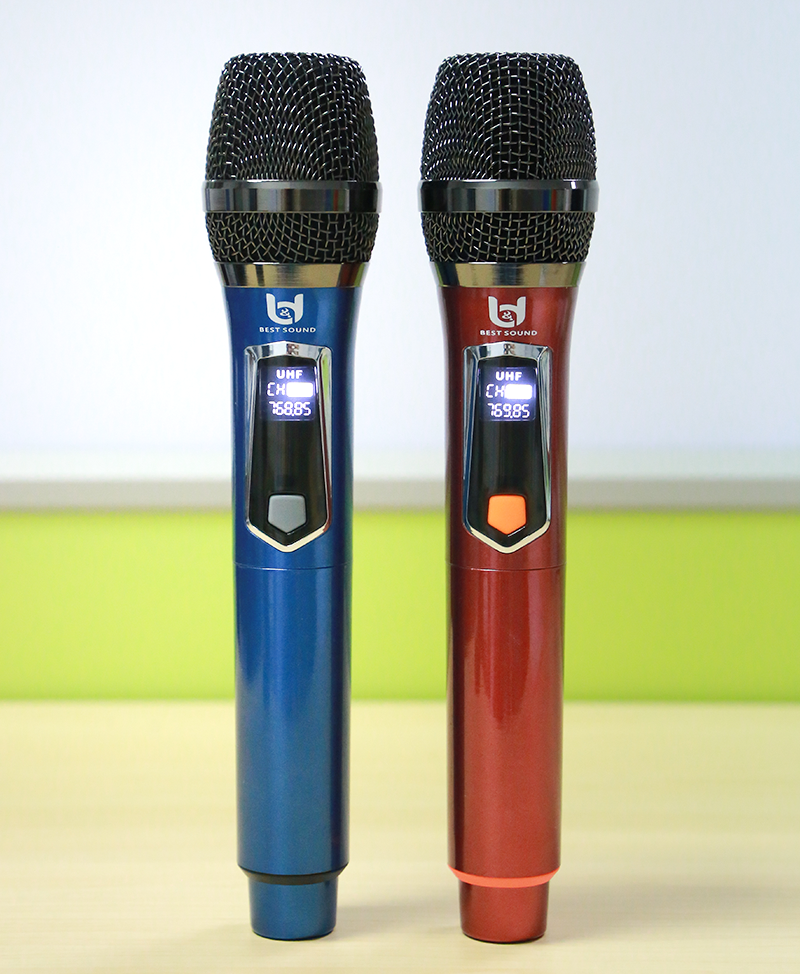 Trọn Bộ 2 Micro Không Dây Việt Star Quốc Tế W108 & W108A, Tần Số VHF, Kết Nối Xa 20m Không Vật Cản - Hàng Chính Hãng