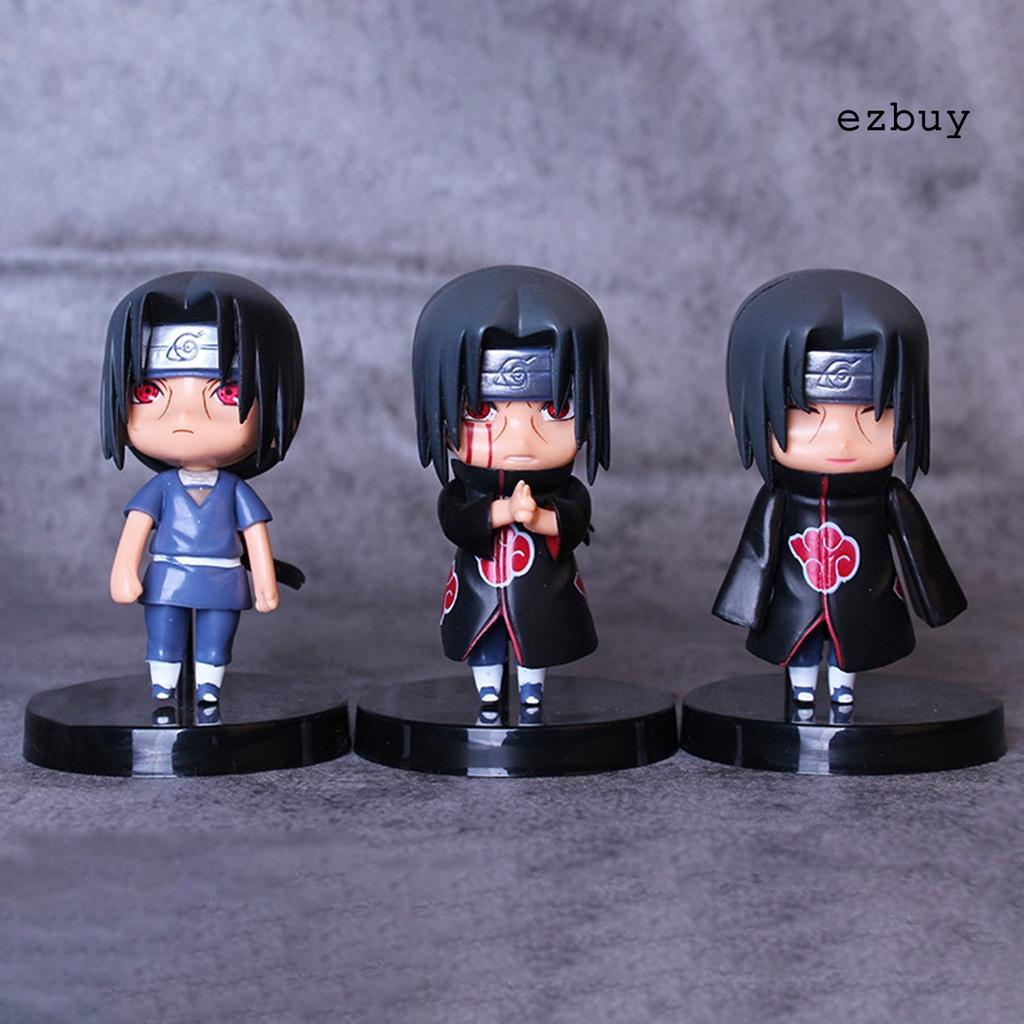 Set 3 Mô Hình Nhân Vật Anime Naruto Dùng Để Trang Trí Bàn Làm Việc