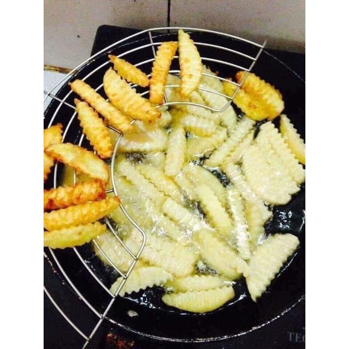 Vỉ gác chảo 24cm- Inox 304 cao cấp