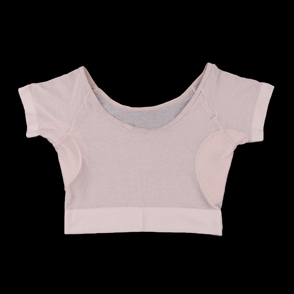 Cuticate Ngắn Áo Sơ Mi Nữ Tay Với Sát Nách Lót Thấm Hút Mồ Hôi Nách Lá Chắn Hấp Thụ Mồ Hôi Dành Cho Mùa Hè