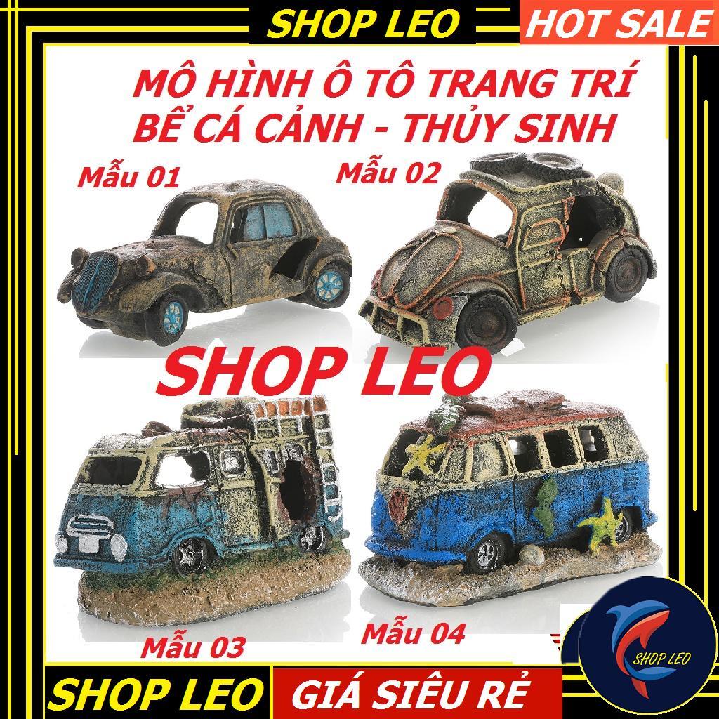Mô hình ô tô trang trí - phụ kiện trang trí bể cá - hang tép - phụ kiện thủy sinh - hồ cá cảnh - shopleo