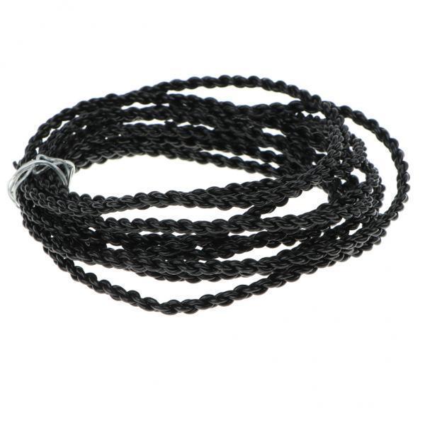 2X 7N Braided OCC Copper Wire DIY HiFi Audio Upgrade Cable for Earphone Black