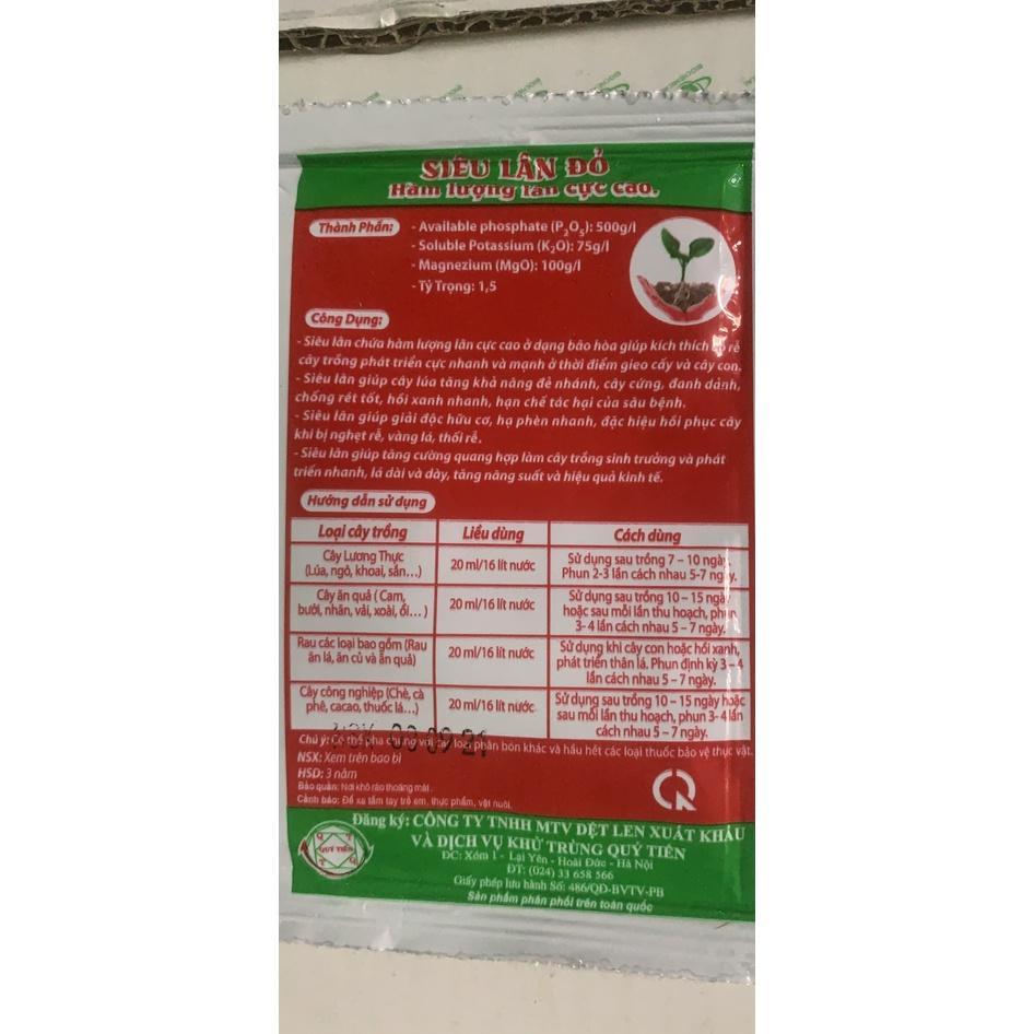BỘ 02 Phân Bón Lá QT04 Siêu Lân Đỏ, Siêu Ra Rễ Cực Mạnh, Chống Rét, Bật Chồi Mạnh Gói 20Ml