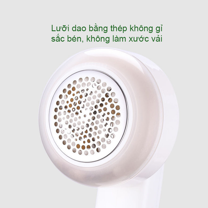 Máy cắt lông xù, xơ vải quần áo dùng pin sạc