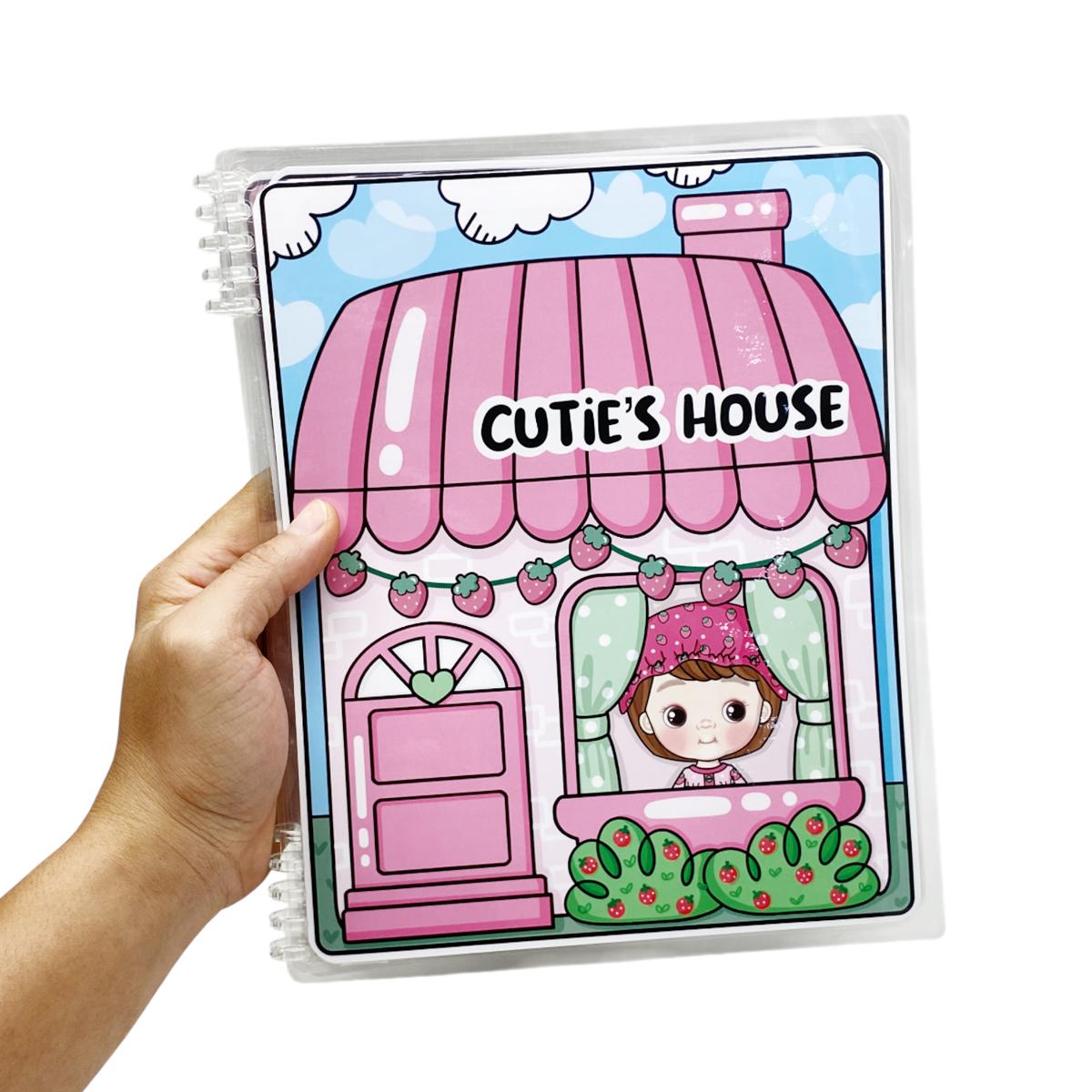 Bộ Tranh Tương Tác - Cô Bé Dâu Tây - LuLuHappyArt