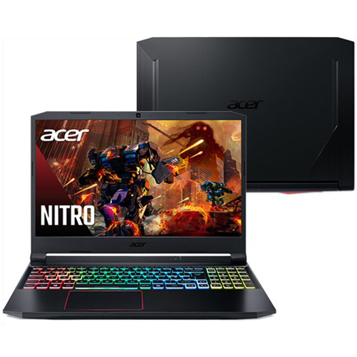 Laptop Acer Nitro 5 2020 AN515-55-55E3 NH.Q7QSV.002 (Core i5-10300H/ 16GB DDR4 2933MHz/ 512GB SSD M.2 PCIE/ RTX 2060 6GB GDDR6 / 15.6 FHD IPS, 144Hz, 3ms/ Win10) - Hàng Chính Hãng