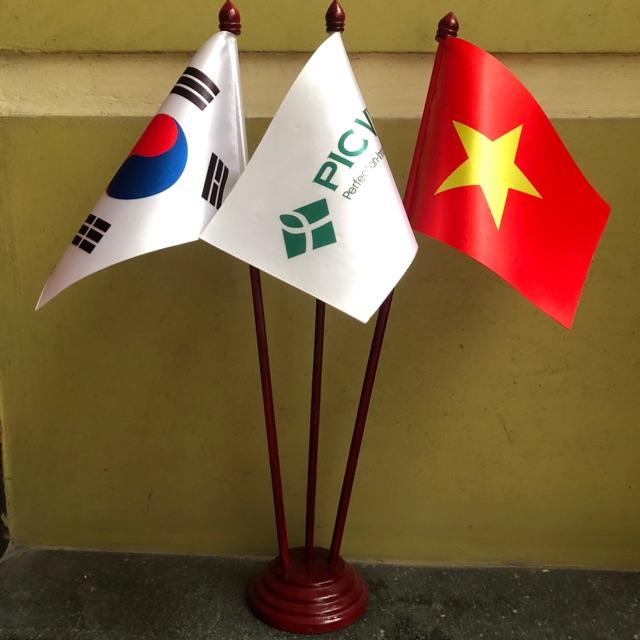 Cờ để bàn in logo công ty