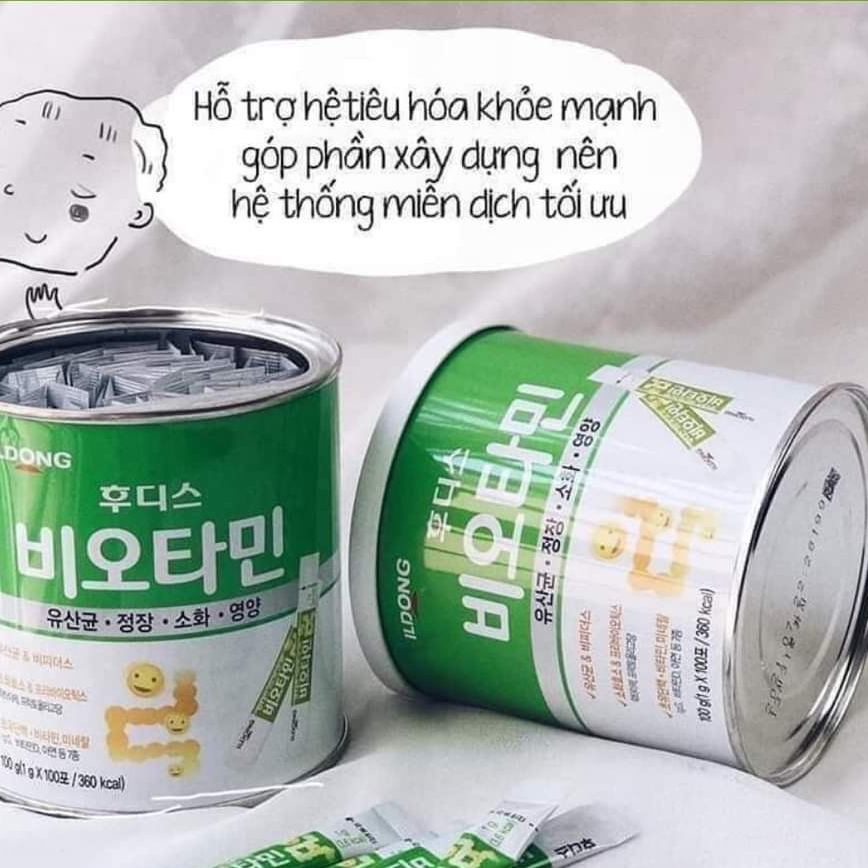 Men vi sinh Ildong Foodis Hàn Quốc hỗ trợ tiêu hóa, hấp thụ dinh dưỡng, ngăn ngừa rối loạn tiêu hóa, Bổ sung vitamin và khoáng chất từ sữa non - OZ Slim Store