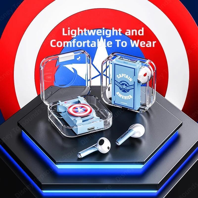 Tai Nghe Không Dây LK-10 TWS Bluetooth 5.2 Hình Iron Man Spiderman Captain America Khử Tiếng Ồn