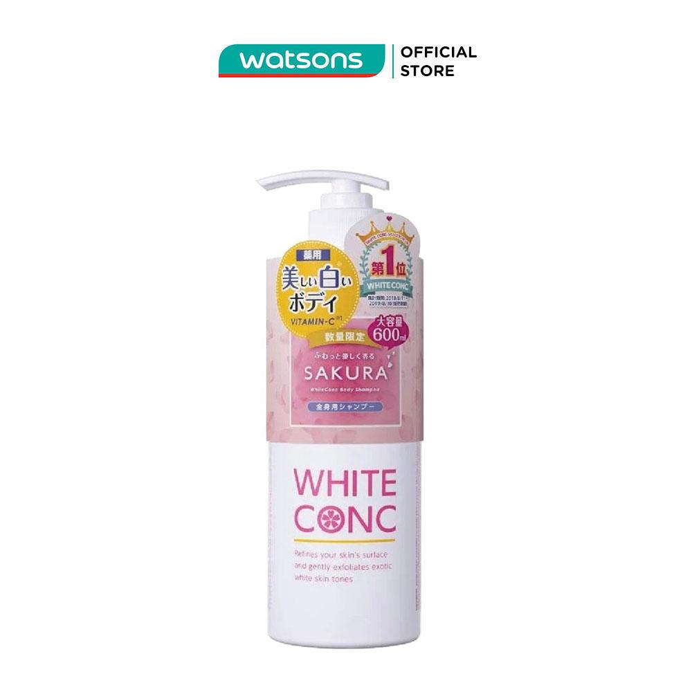 Sữa Tắm Trắng Da White ConC Body Shampoo CII Sakura 600ml