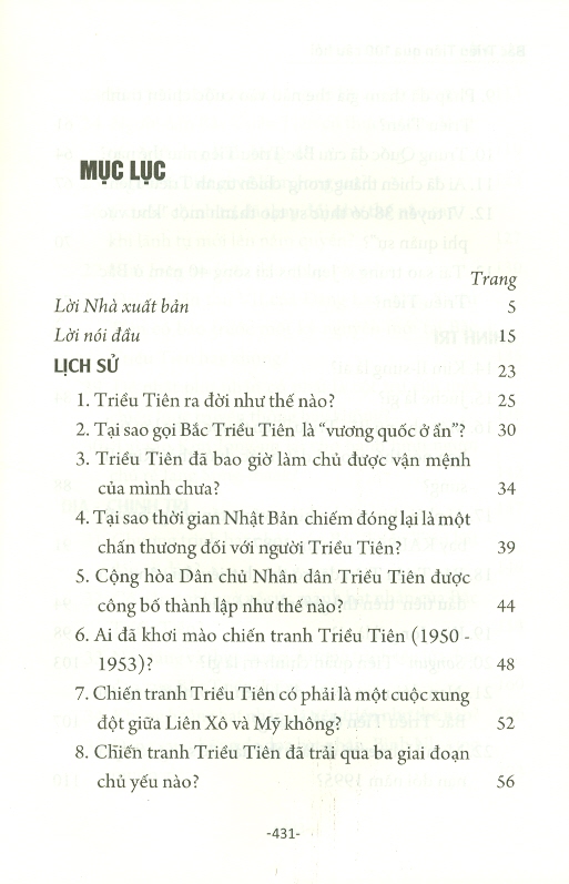 Bắc Triều Tiên Qua 100 Câu Hỏi (Sách Tham Khảo)