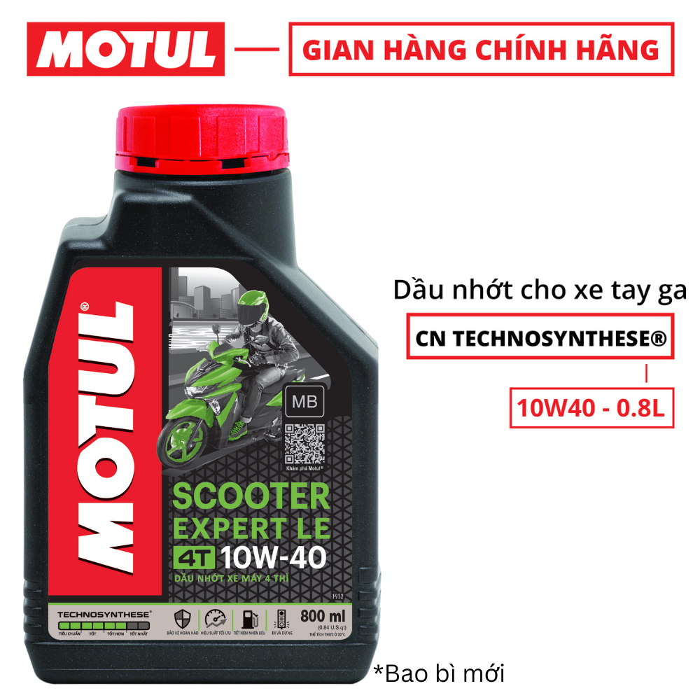 Dầu nhớt xe tay ga MOTUL SCOOTER EXPERT LE 10W40