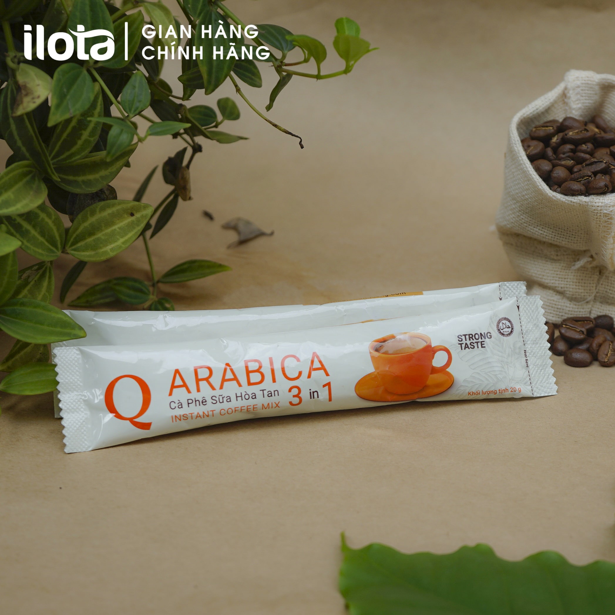 Cà phê Hòa tan 3in1 Arabica cafe sữa uống liền ca phe Trần Quang Việt Nam Coffee