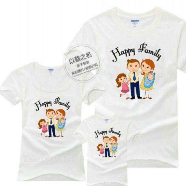 Áo gia đình thun cotton loại 1