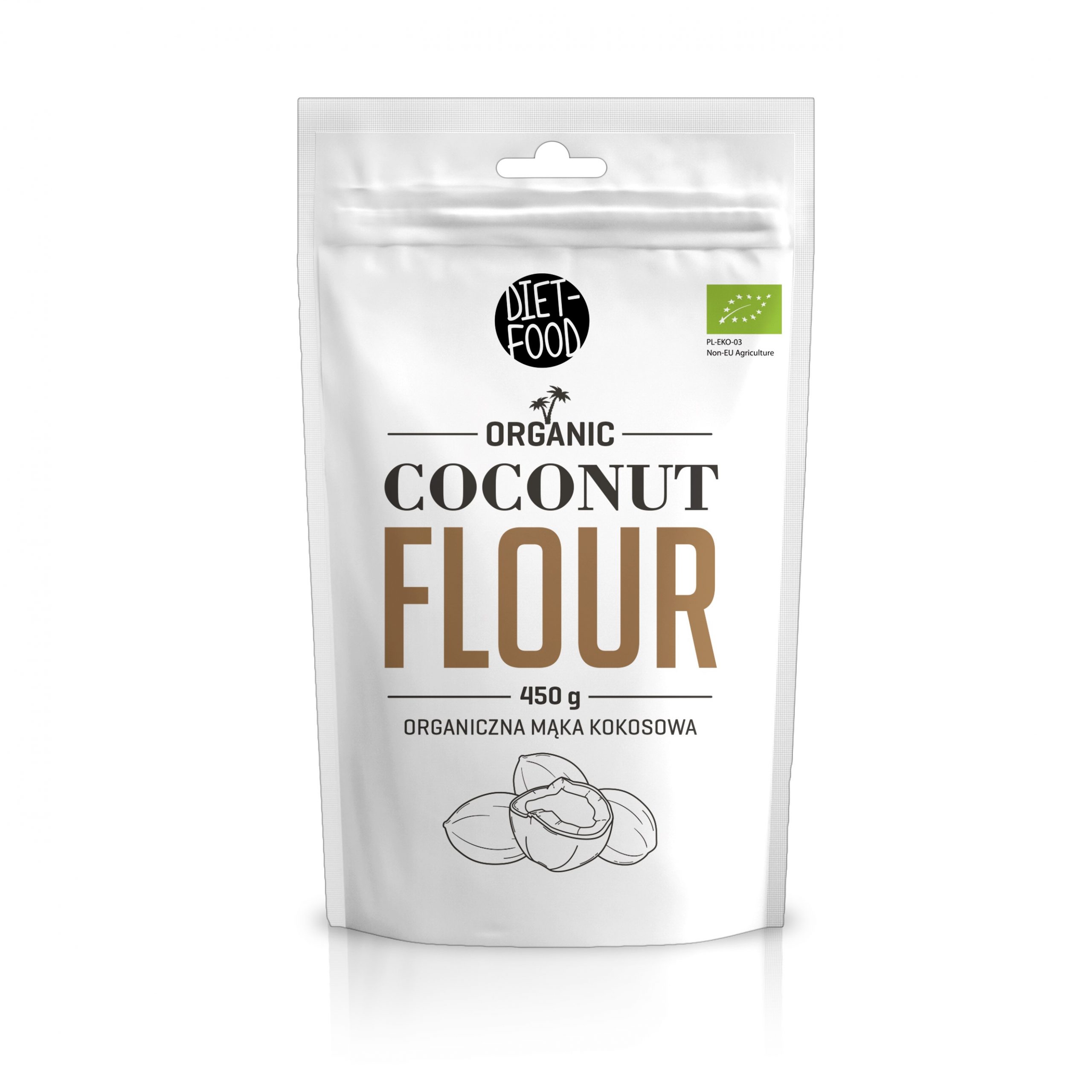 Bột Dừa Hữu Cơ Diet Food Organic Coconut Flour 450g