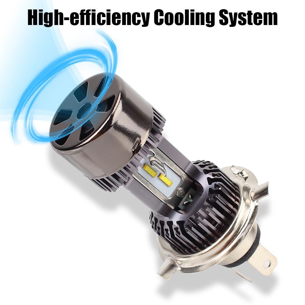 1 đèn pha LED H4 BA20D 30W cho xe máy