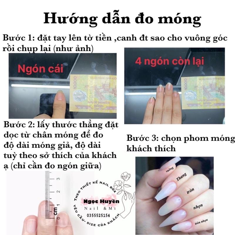Nailbox thiết kế theo yêu cầu -móng úp Hồng mix xà cừ