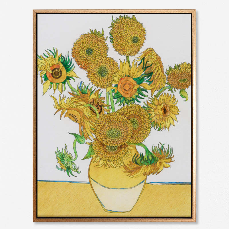 Sunflowers – Tranh in canvas trang trí treo tường danh hoạ Vincent van Gogh