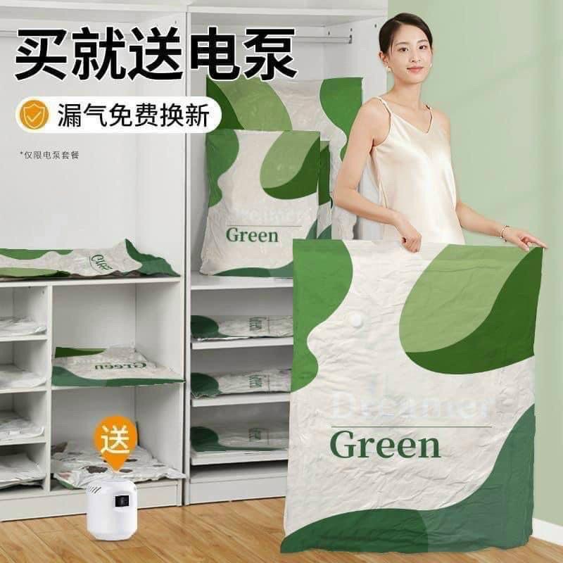 Set 6 túi hút chân không Green,tặng bơm điện cực Ttện lợi