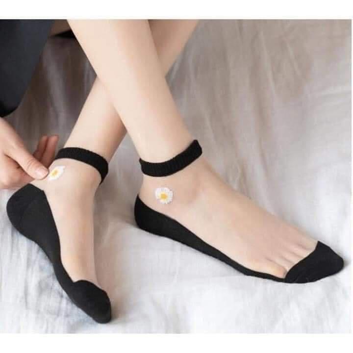COMBO 2 ĐÔI TẤT LƯỚI NỮ HOA CÚC DỄ THƯƠNG GIAO MÀU NGẪU NHIÊN - TN02