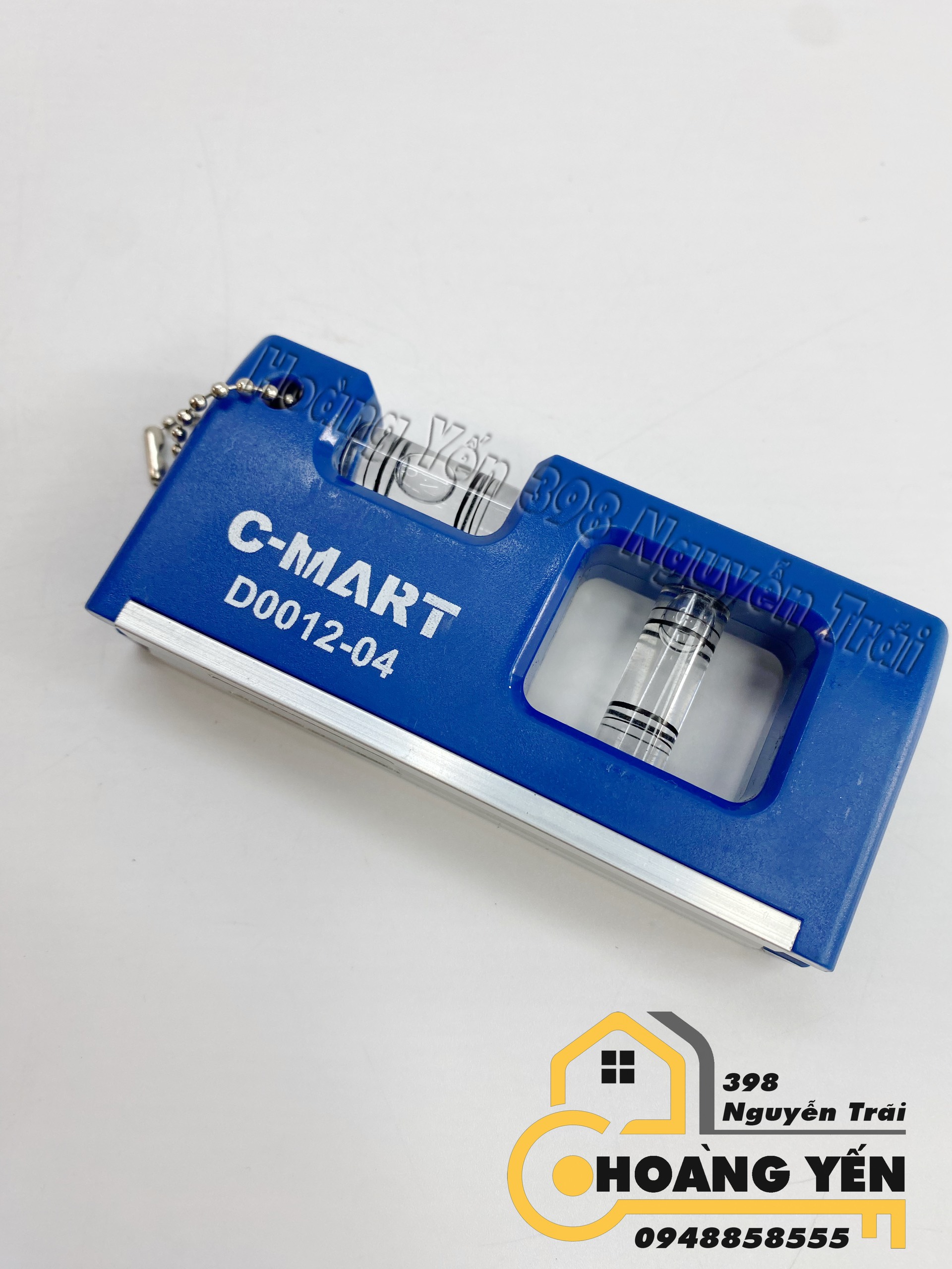 Thước thủy có từ mini nhỏ gọn móc chìa khóa, thước nivo, thước livo có từ 4&quot; C-Mart D0012-04, thước thủy móc chìa khóa