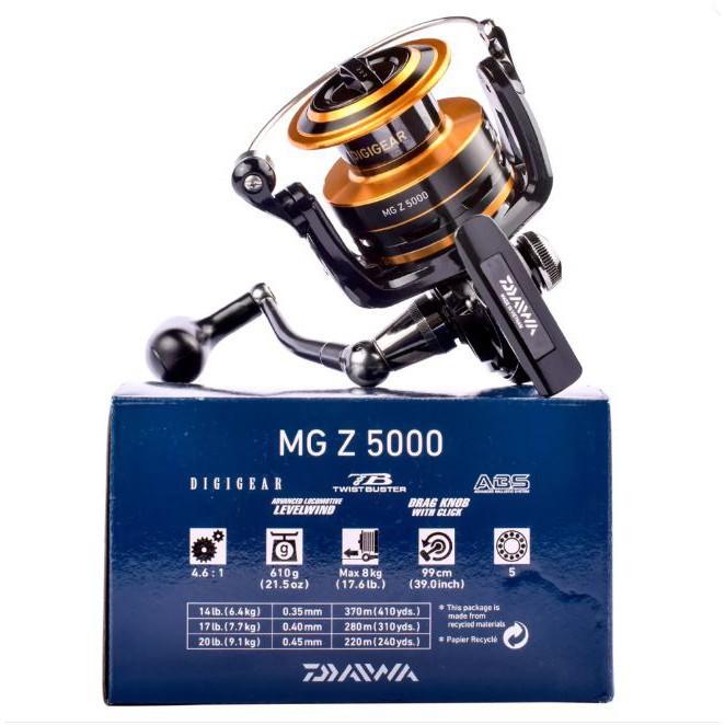 Máy câu cá DAIWA MG Z3000, Z4000, Z5000 hàng Cao Cấp sản xuất tại Việt Nam ( rẻ vô địch ) docaucagiangnam