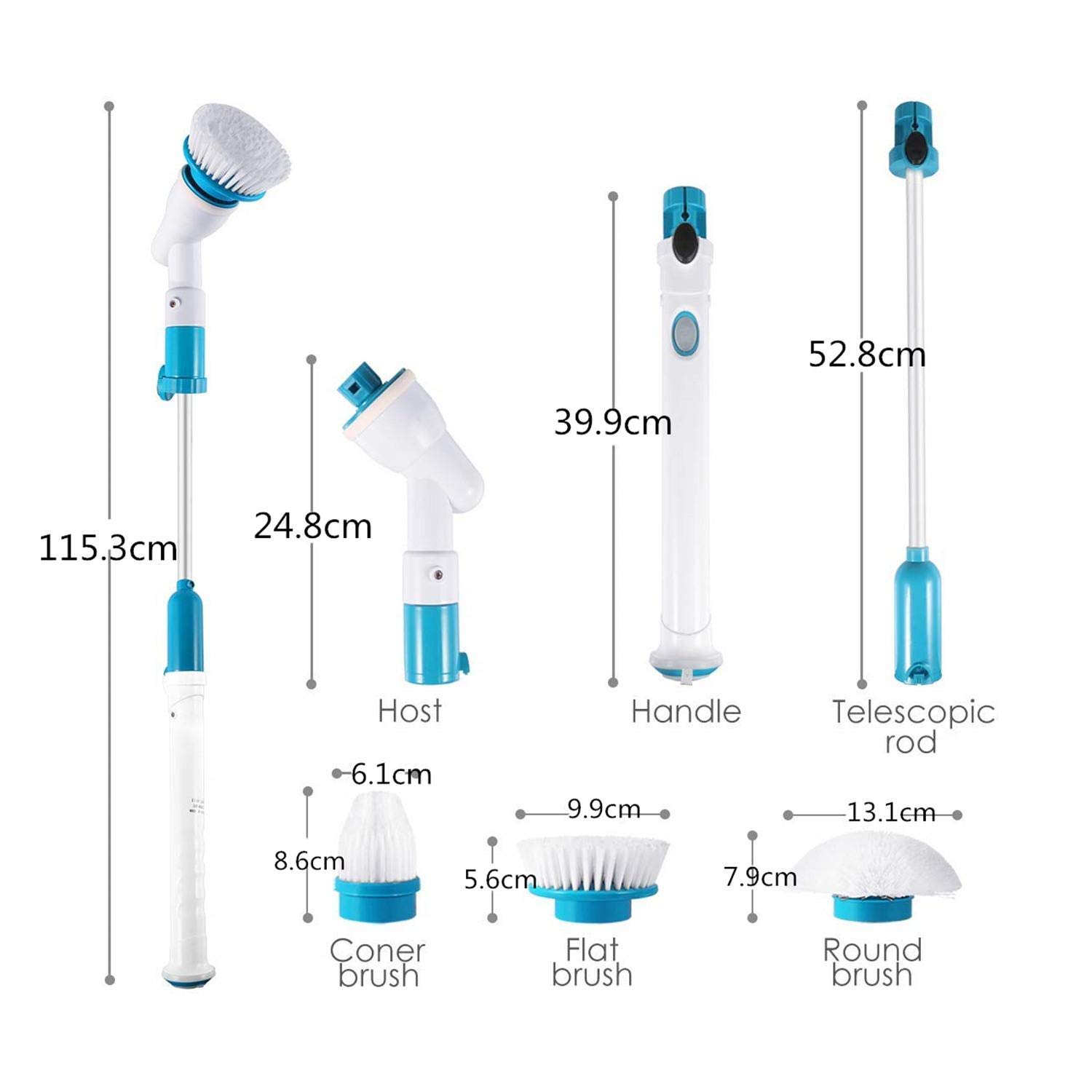 Chổi Điện Cọ Toilet Tự Động Hurricane Spin