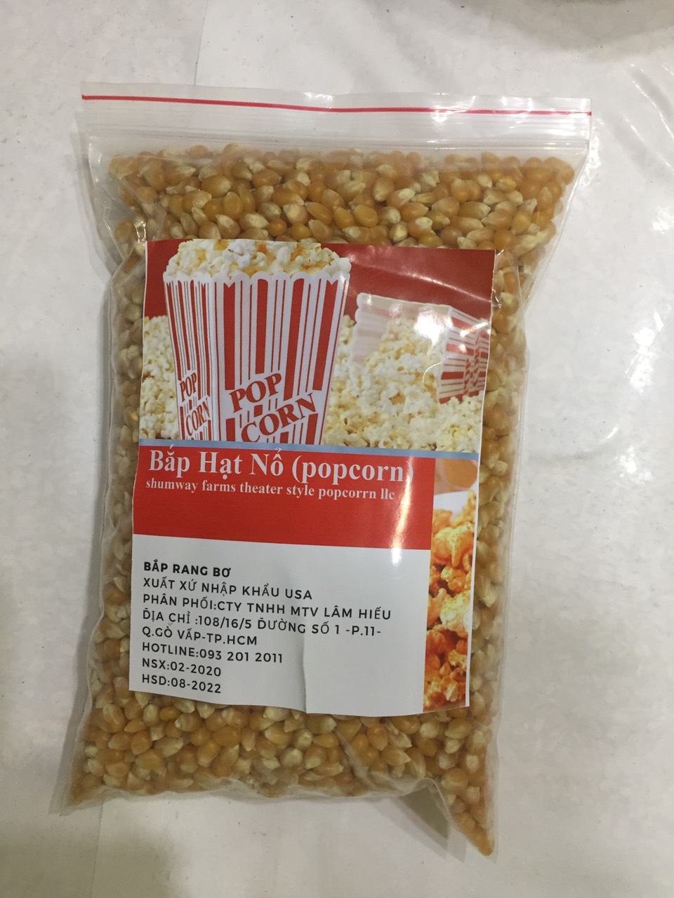 BẮP HẠT NỔ POPCORN 1KG