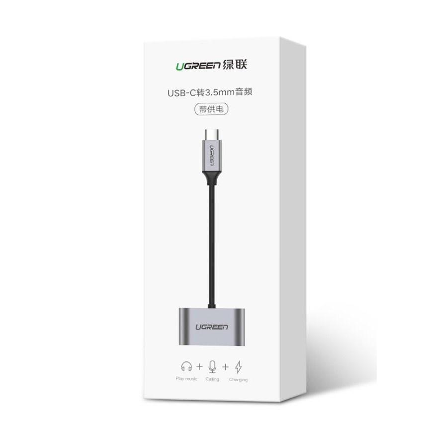 Cáp chuyển đổi USB type-C sang 3.5mm hỗ trợ cổng sạc USB-C Ugreen 50596 - Hàng chính hãng