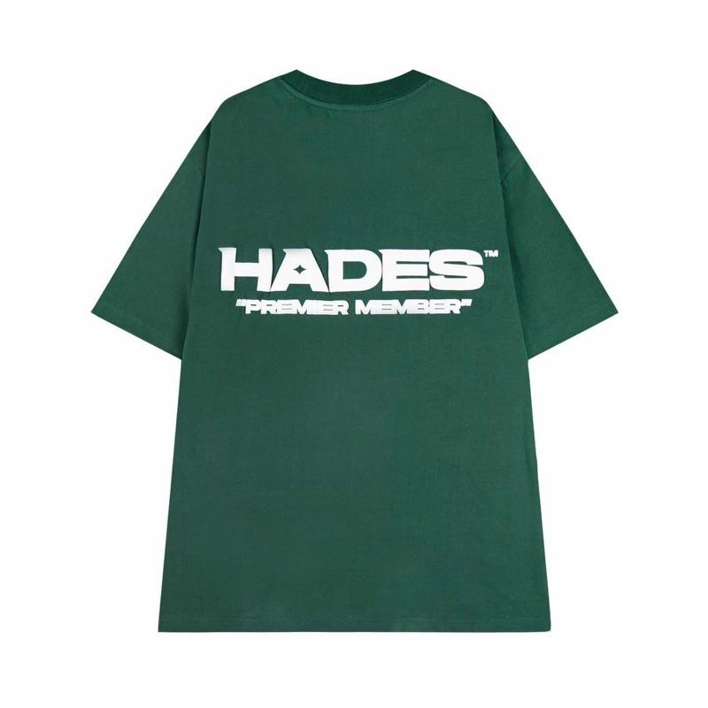 Áo Thun Tay Lỡ Unisex HADES PREMIER màu XANH LÁ /Nam nữ unisex/ Áo phông cổ tròn form rộng Jaystoree ️