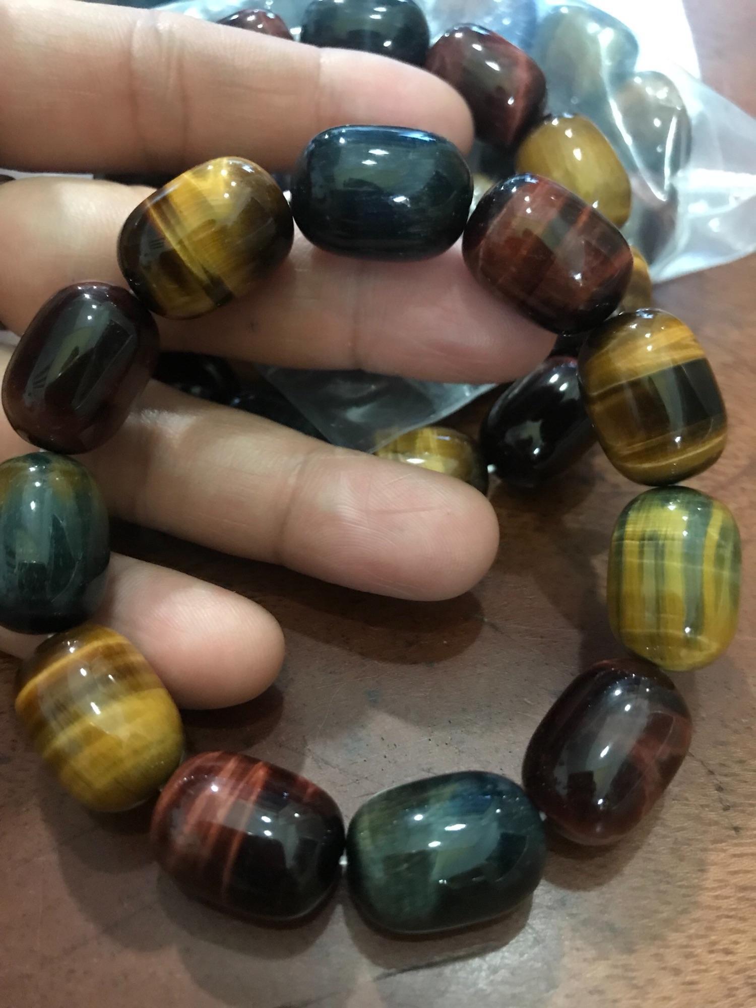 VÒNG ĐÁ MẮT HỔ LU THỐNG ĐẸP NAM 13MM