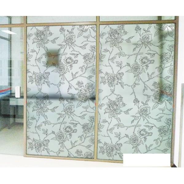 Decal Dán Kính Cao Cấp - Hoa Hồng Xám cực đẹp