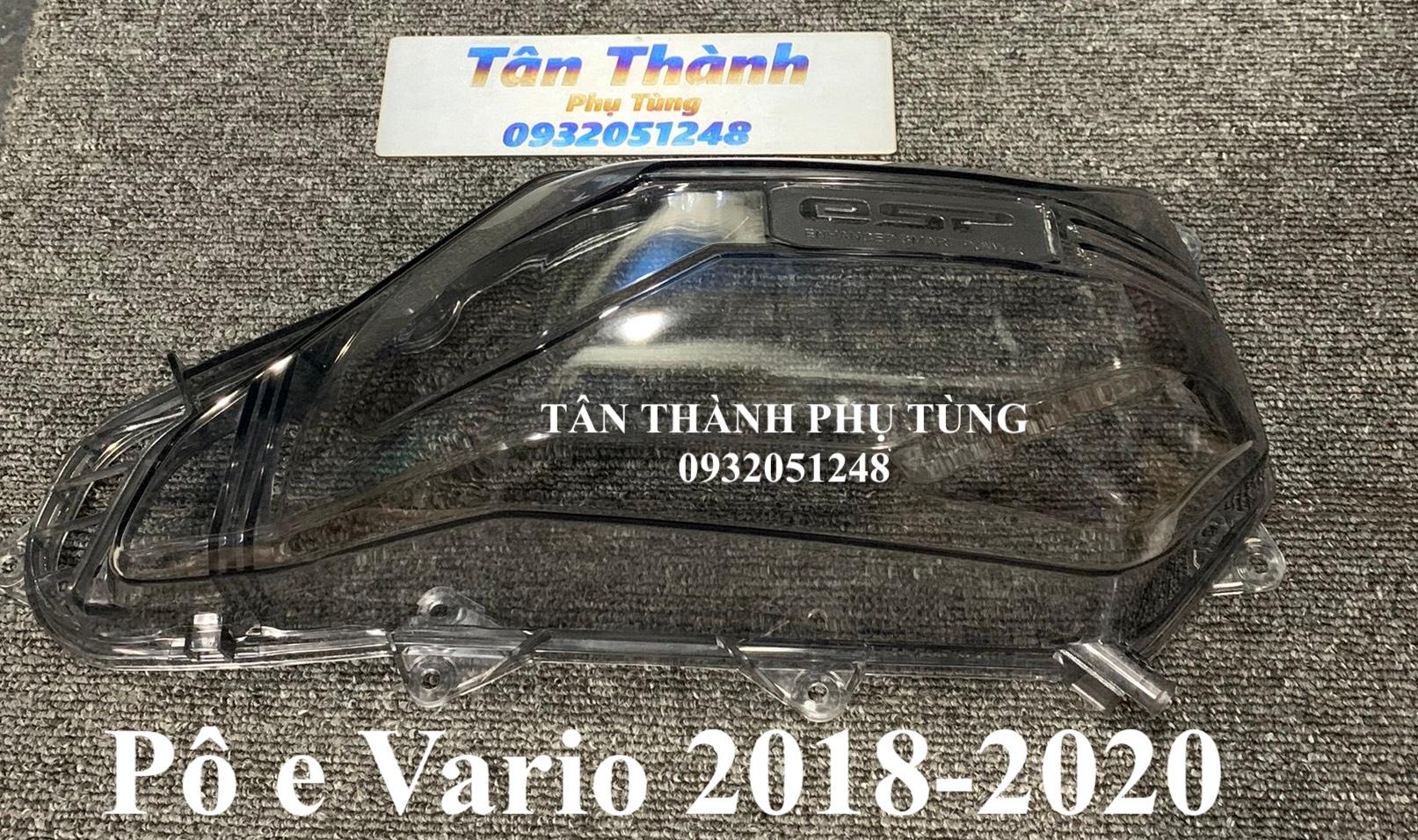 Pô e dành cho xe Vario 2018-2020 trong suốt màu đen khói
