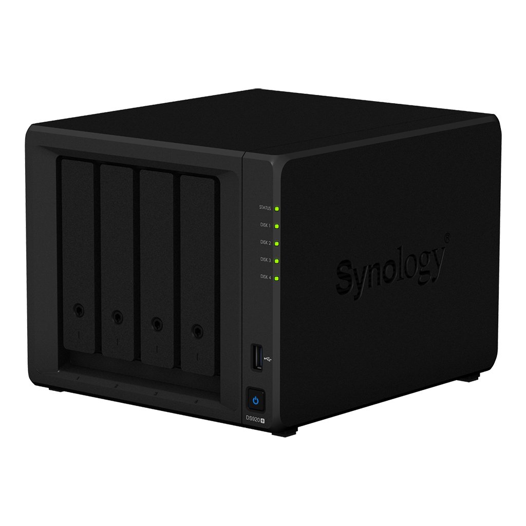 Combo Thiết bị lưu trữ NAS Synology DS920+ kèm 1 ổ cứng Toshiba NAS N300 4TB - Hàng chính hãng