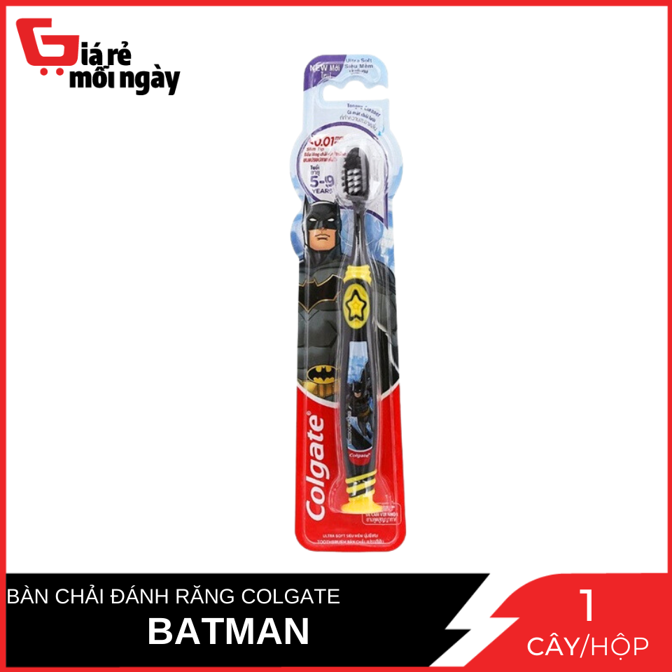 Bàn chải đánh răng Colgate Trẻ em Smile 5 - 9 Tuổi Batman