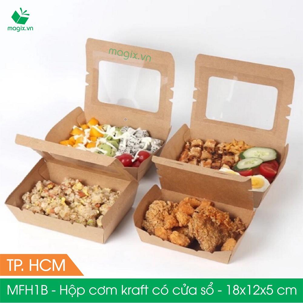 Combo 50 hộp đựng thực phẩm - hộp giấy đựng thức ăn hộp đựng cơm