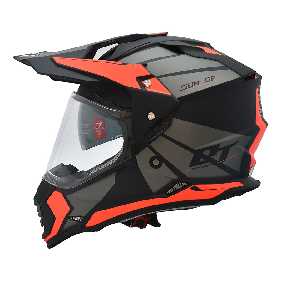 Mũ Bảo Hiểm Fullface Off Road YOHE 632A 8# Matt Black/Fluo Orange