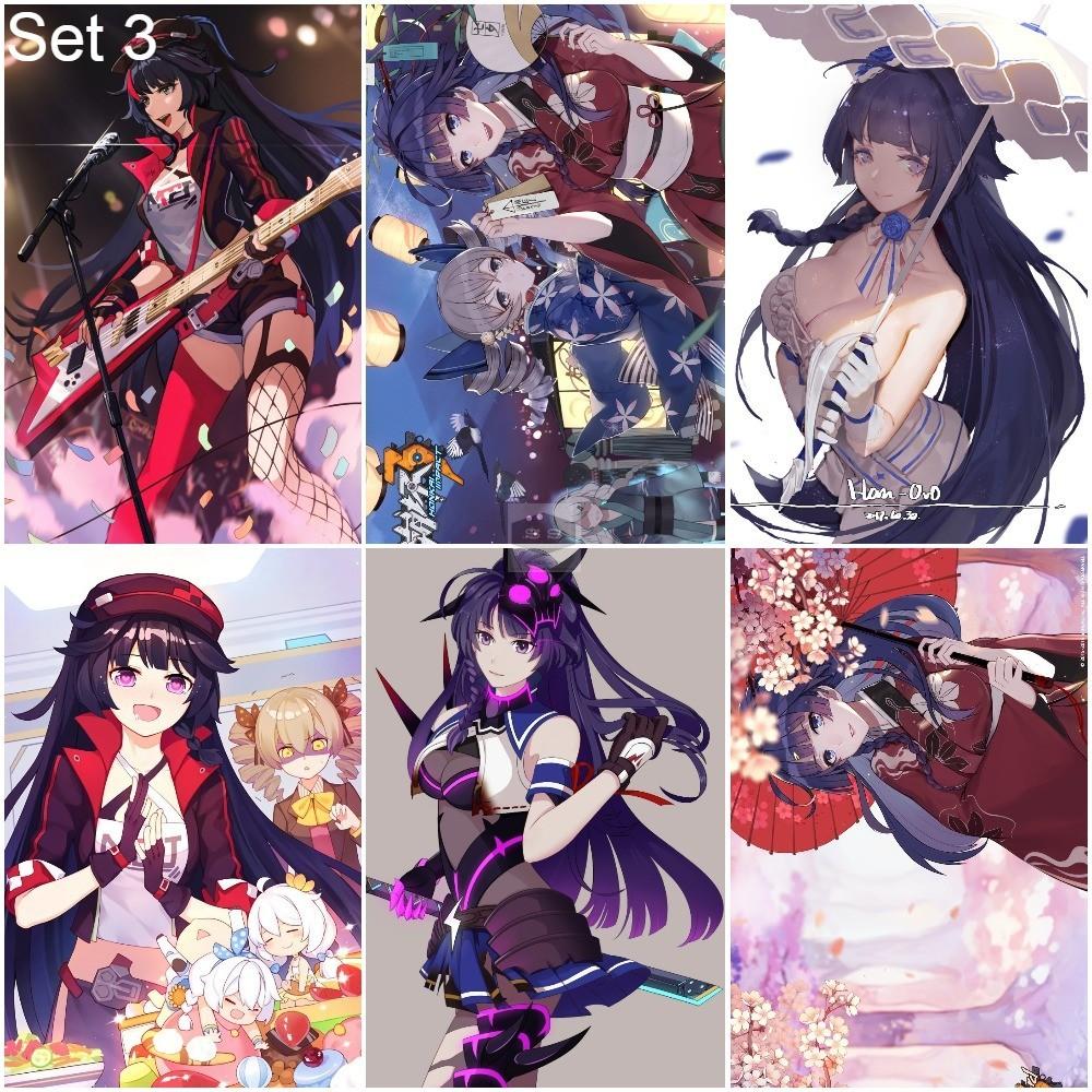 Bộ 6 Áp phích - Poster Game Honkai Impact - A3, A4, A5