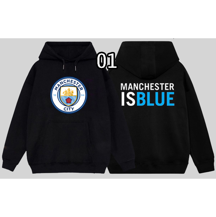 Hoodie Manchester City hàng đẹp vải nỉ dầy, hình in sắc nét mẫu áo khoác CLB Man City 15 mẫu mới WinBeen