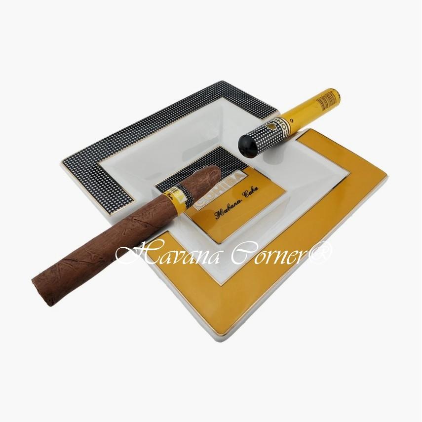 Gạt tàn xì gà 2 điếu Cohiba full hộp