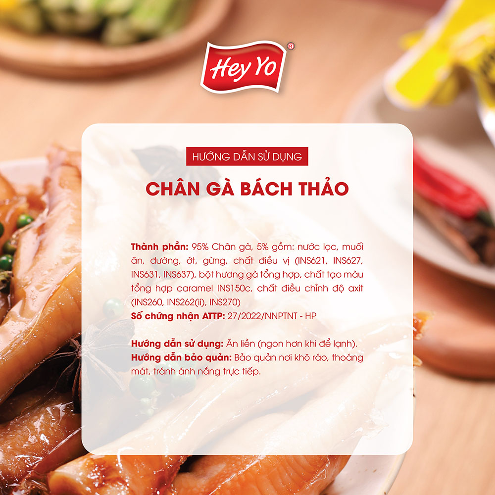 Combo 20 Chân Gà cay Bách Thảo 40g, chân gà ủ vị hàng Việt Nam thơm ngon chất lượng