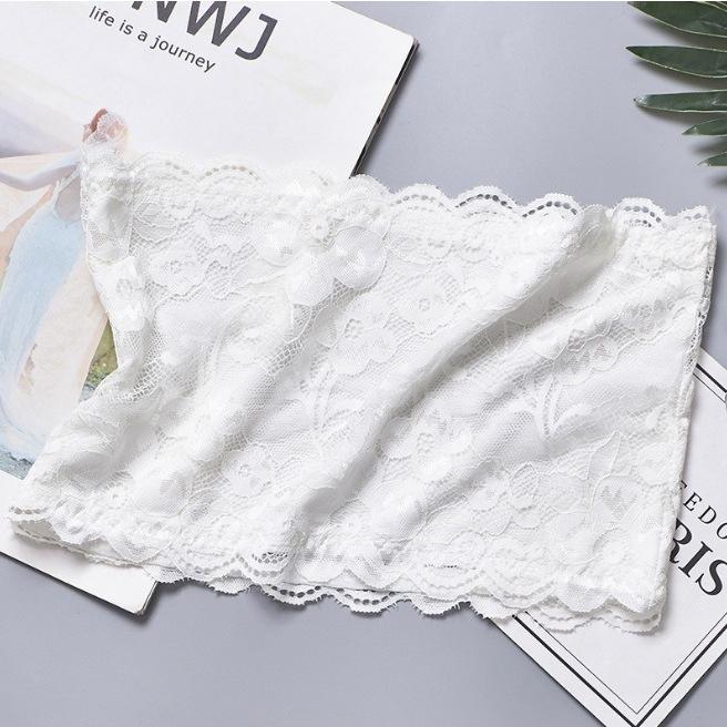Áo bra quây áo ống REN KHÔNG DÂY, loại có đệm tháo dời được &amp; có 3 móc cài sau và Loại ko đệm, ko móc cài sau mềm mại, thoáng mát Nữ Women Ong Tua Rua