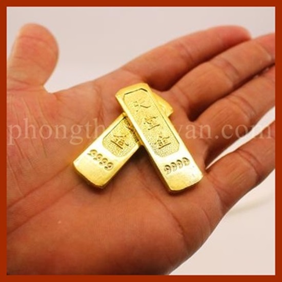 Thỏi vàng cây nhỏ, lớn 3cm, 5cm thờ cúng
