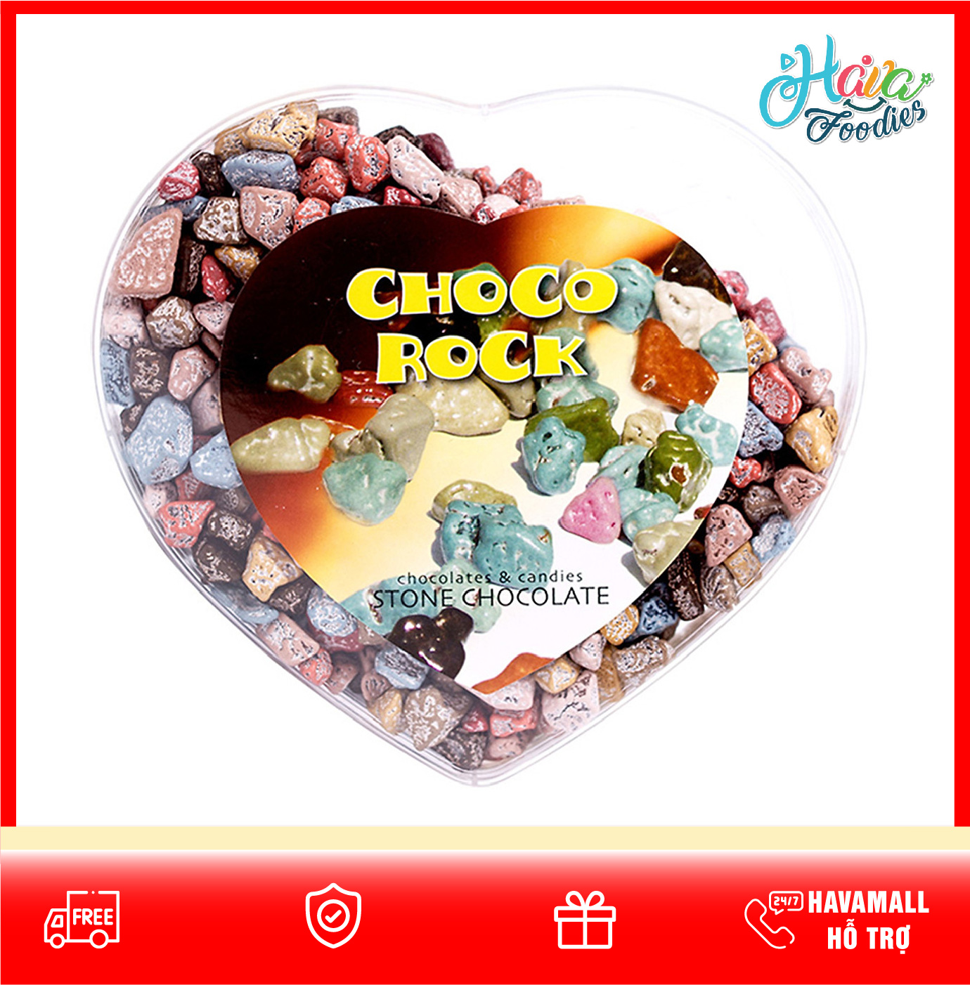 Kẹo Sôcôla Dạng Đá Choco Rock 280gr