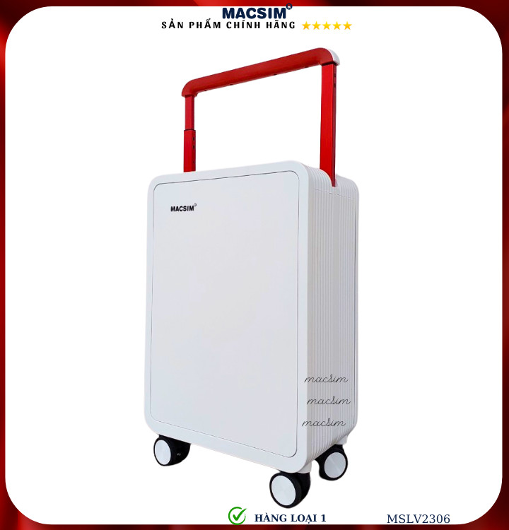 Vali cao cấp Macsim SMLV2306 cỡ 20 inch màu trắng, màu xanh, màu tím - Hàng loại 1