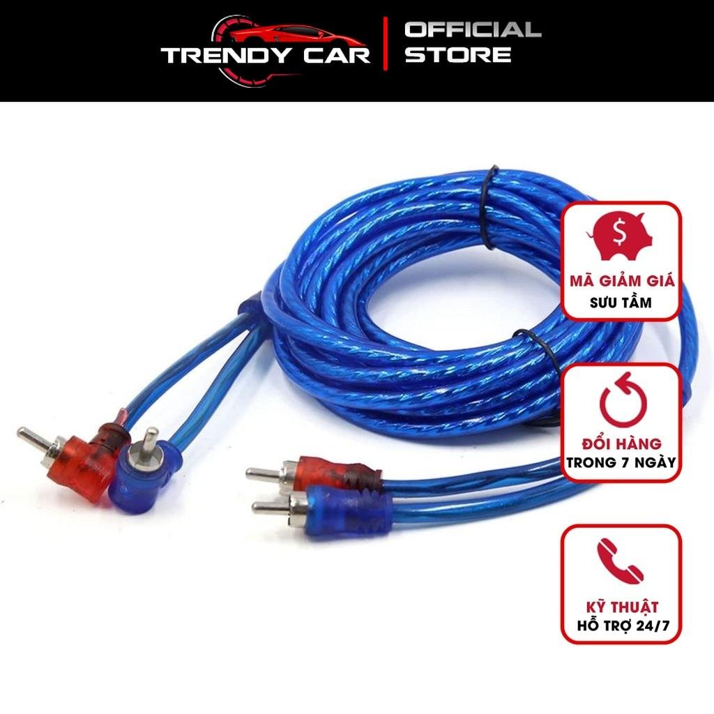 Dây AV Loa Sub Kèm lineout Cắt Tần Dây Cáp Âm Thanh Khuếch Đại RCA 5M Cao Cấp Lõi Đồng Có Giấy Bạc Chống Nhiễu