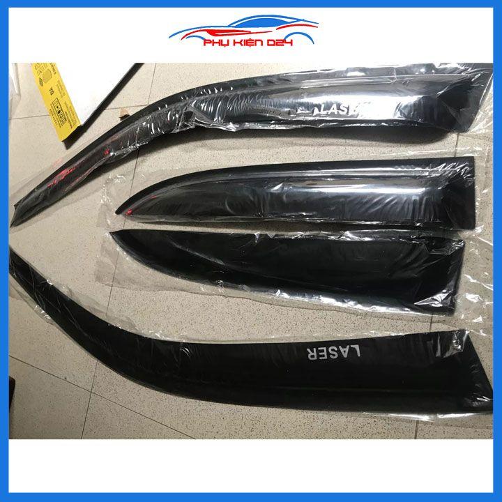 Vè che mưa ô tô Ford Laser Vè Đen, nhựa ABS cao cấp chắn mưa, cản bụi, trang trí xe hơi